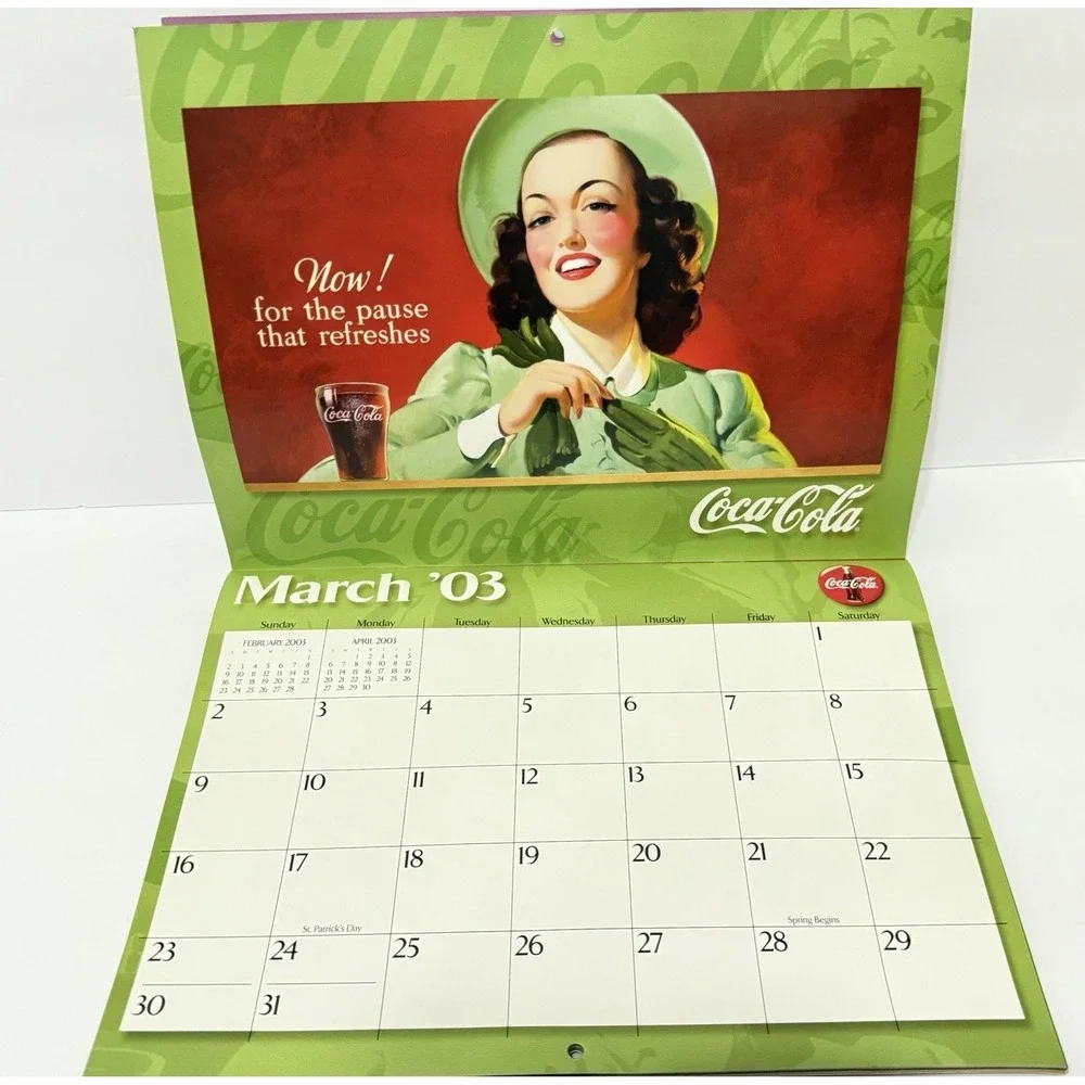Coca Cola 2003 Calendar Vintage Ads‎ - Drink Coca-Cola Delicious And Refreshing